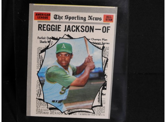 Rare Short Print 1970 Topps HOFer Reggie Jackson Baseball Card
