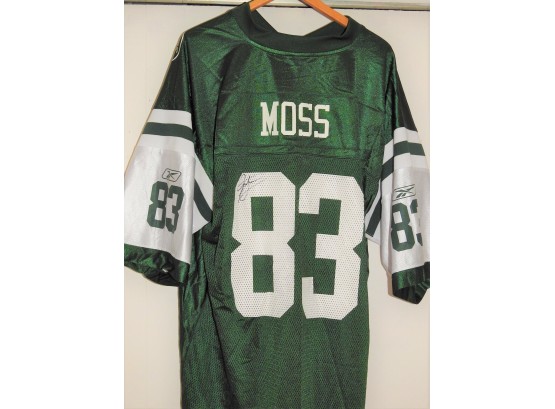 Signed NY Jets Superstar Santana Moss Football Jersey