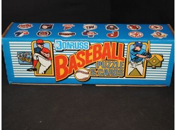 1989 Donruss Box Of Sealed Packs Of Baseball Cards Puzzles Were Not Factory Sealed