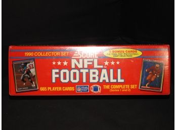 Sealed Box Of 1990 Score Football Cards