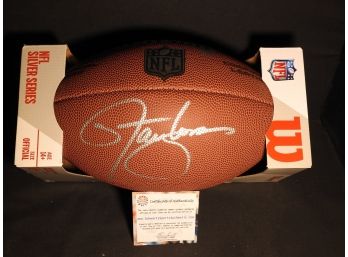 Signed NY Giants HOFer Lawrence Taylor Full Size Football With COA
