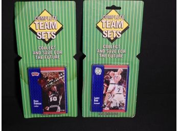 Sealed 1991 Fleer Blister Pack Basketball Team Cards Larry Bird On The Front