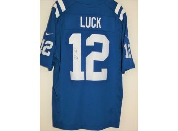 Signed Indianapolis Colts Superstar QB Andrew Luck Football Jersey
