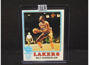 1973 Topps LA Lakers Wilt Chamberlain Basketball Card