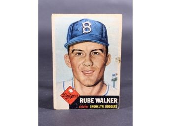 Vintage Card 1953 Topps Rube Walker