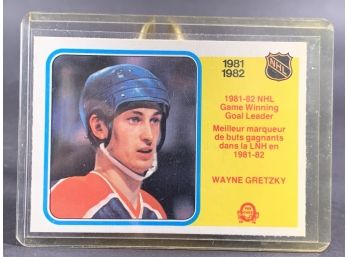 1982 O Pee Chee Wayne Gretzky Goal Leader Vintage Card