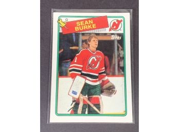 Vintage Hockey Card 1988 Topps Sean Burke