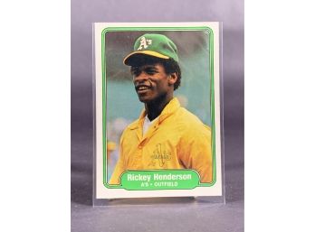 Vintage Card 1982 Fleer Rickey Henderson