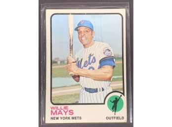 Vintage Baseball Card 1973 Topps Willie Mays