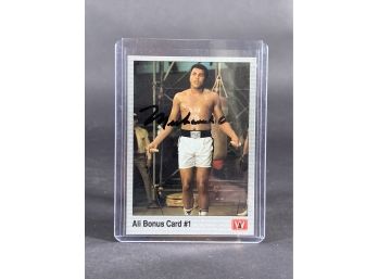 Muhammad Ali Boxing Hall Of Fame Autographed Vintage Card