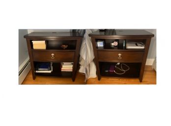 Two Kincaid Furniture Solid Wood Nightstands