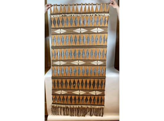 Midcentury Woven WALL HANGING 36' X 72'
