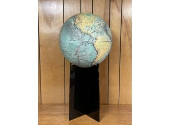 NATIONAL GEOGRAPHIC TERRESTRIAL GLOBE 1976 20' TALL X 16' IN DIAMETER