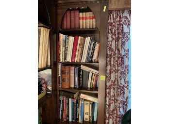 LARGE SHELF LOT OF BOOKS INCLUDES TRAVEL, HISTORY, ETC. (SHELF NOT INCLUDED)