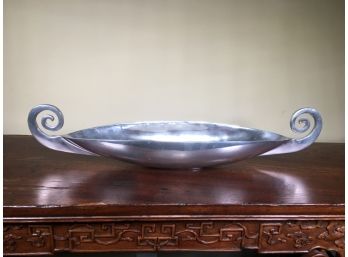 INCREDIBLE Large Carrol  Boyes Oval Center Bowl / Console Bowl With Scrolls - TWO FEET- Amazing Piece