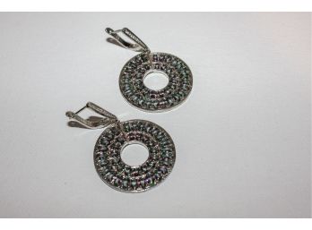 925 Silver Mystic Topaz Earrings