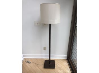 Designer Wooden Floor Lamp With Custom Shade