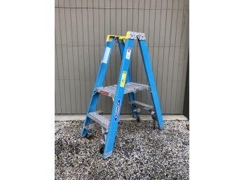 4 Folding Ladder/Step Stool On Casters