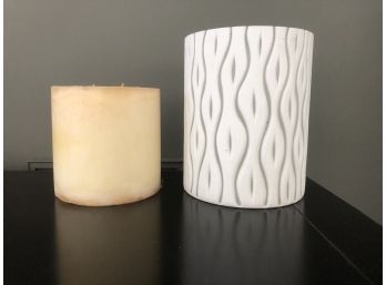 Tozai Home Candle Votive With Oversized Candle
