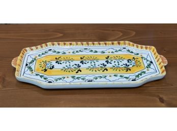 Casafina Hand Painted Ceramic Serving Platter - Made In Portugal