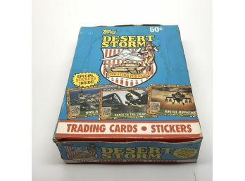 Topps Desert Storm Cards Complete Box Of 36 Unopened Packs - 1991