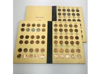Library Of Coins Vol. 3, 1941- Lincoln Cents (Two Albums W/ 110 Vintage Coins - Almost 2 Full Sets)