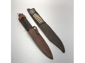 World War II Era Field Knives (lot Of 2 Knives)