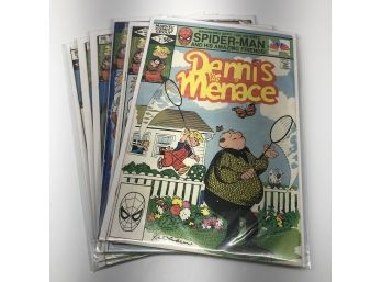 Dennis The Menace Comic Book Lot (6 Marvel Comics And 1 Marriott Promo)