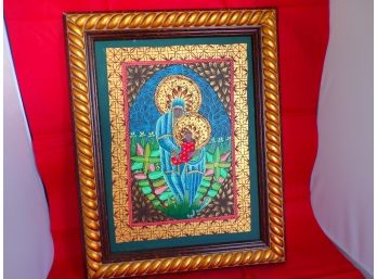 Contemporary Art Madonna And Child Signed