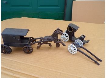 Amish Iron  Wagons Vintage