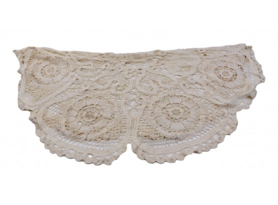 Round Crochet Cotton Lace Hand Made Table Throw
