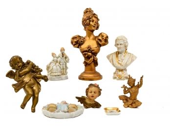 Collection Of Figurines, Busts And More