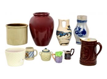 Nemadji Pottery Vase And More