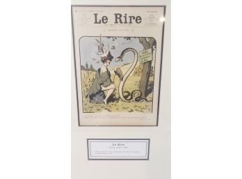Matted 1906 Le Rire Lithograph By Gerbault