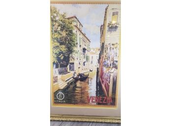 Large Framed And Matted Travel Poster - Venice