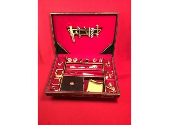 Men's Mixed Cuff Link And Tie Clip Box Lot