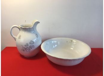 Early Minneapolis Pitcher And Bowl