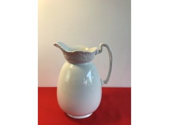 Large White Pitcher