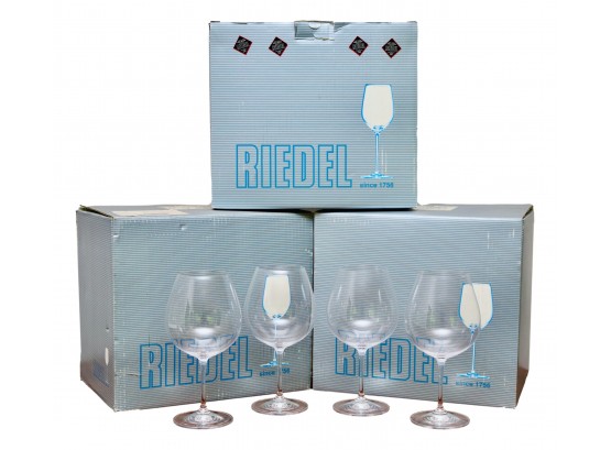 REIDEL Vinum German Crystal Burgundy/Red Wine Glasses Set Of 12