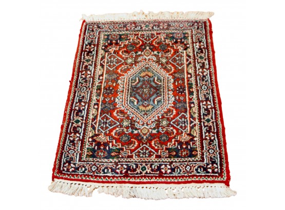 Persian Hand Woven Wool Female Prayer Size Carpet