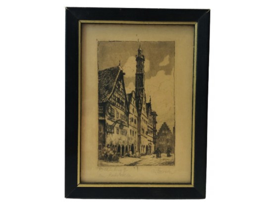 A Deptiction Of Rothenberg, Signed By The Artist