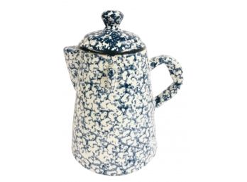 Porcelain Spatterware Coffee Pot