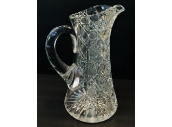 Heavy Crystal Water Pitcher