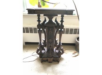 Highly Carved Ornate Antique Bookstand