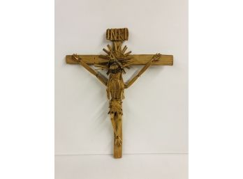 Handmade Folk Art Crucifix