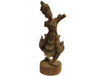 Carved Wood Thai Dancing Figure