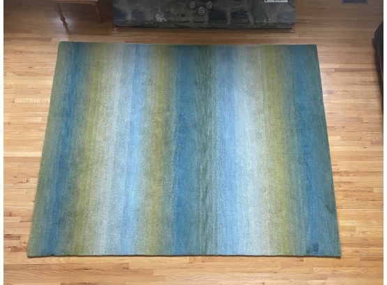 8x10 Wool Pile Ombre Area Rug