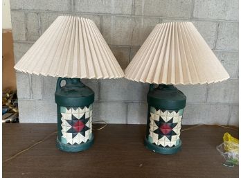 Pair Of Milk Jug Lamps