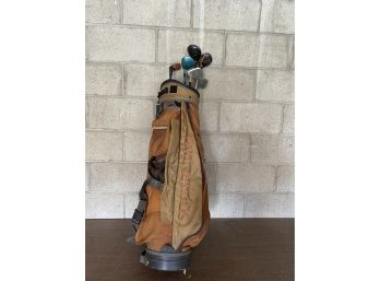 Golf Bag With Miscellaneous Clubs