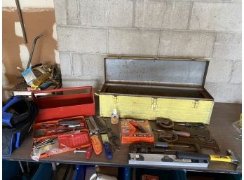 Tool Box With Miscellaneous Hand Tools